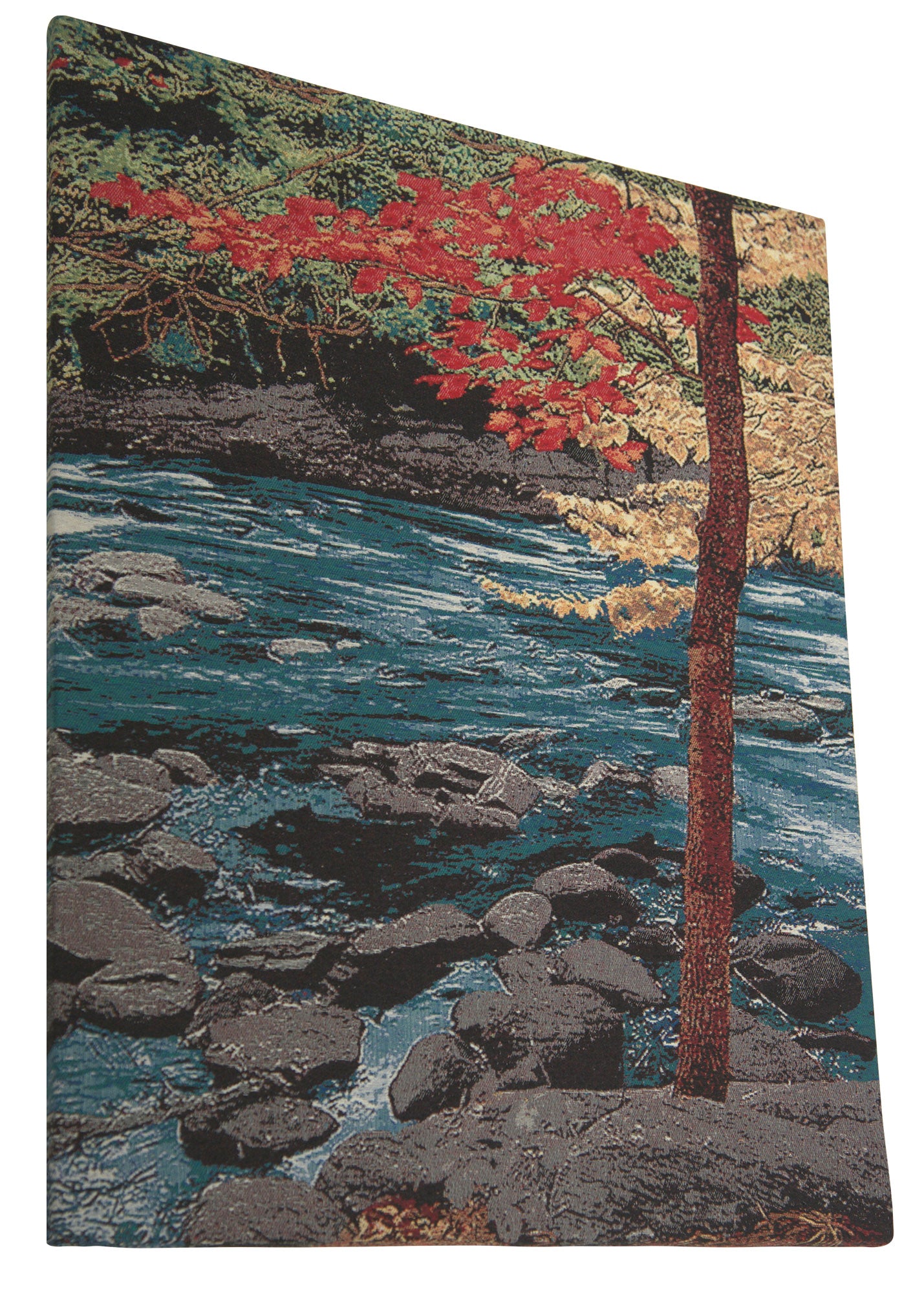 Our River in Autumn Stretched Wall Tapestry