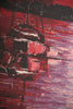 Town on Horizon Stretched Wall Tapestry
