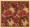 Chrysanthemum Bordo Belgian Cushion Cover