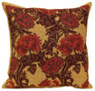Chrysanthemum Bordo Belgian Cushion Cover