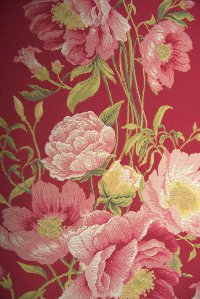 Peonies Pink French Tapestry Table Runner