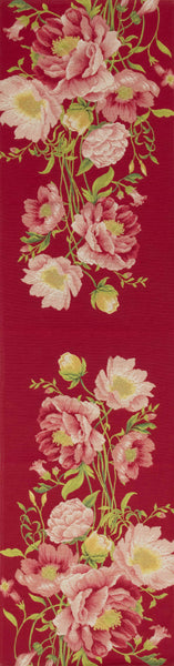 Peonies Pink French Tapestry Table Runner