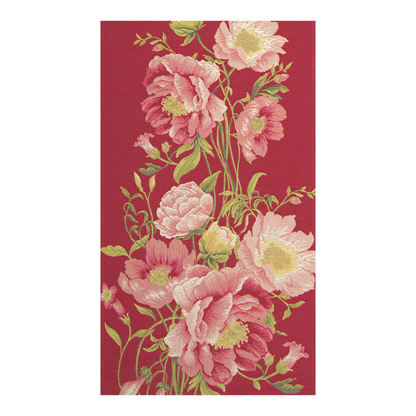 Peonies Pink French Tapestry Table Runner