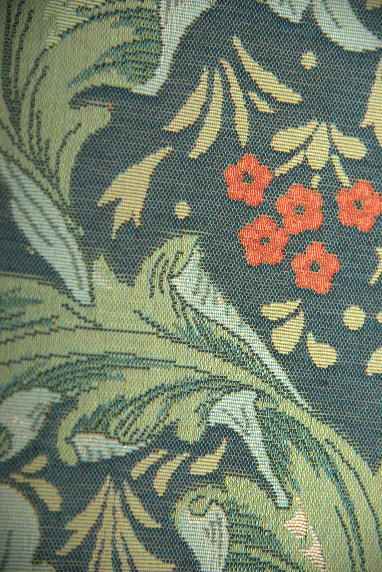 Orange Tree Arabesque Blue French Tapestry Table Runner