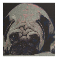 An Ecstatic Pug Stretched Wall Tapestry by Charlotte Home Furnishings Inc