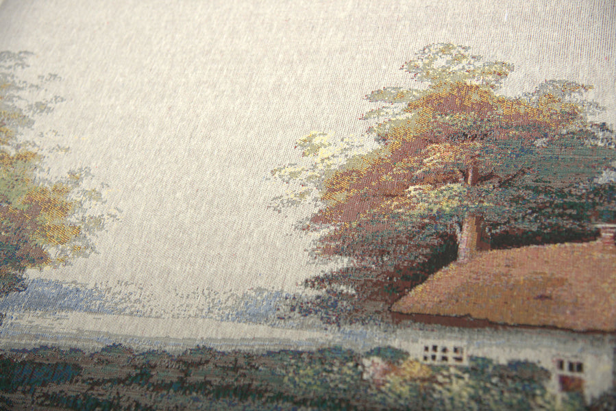 Our Cottage by the Lake Stretched Wall Tapestry