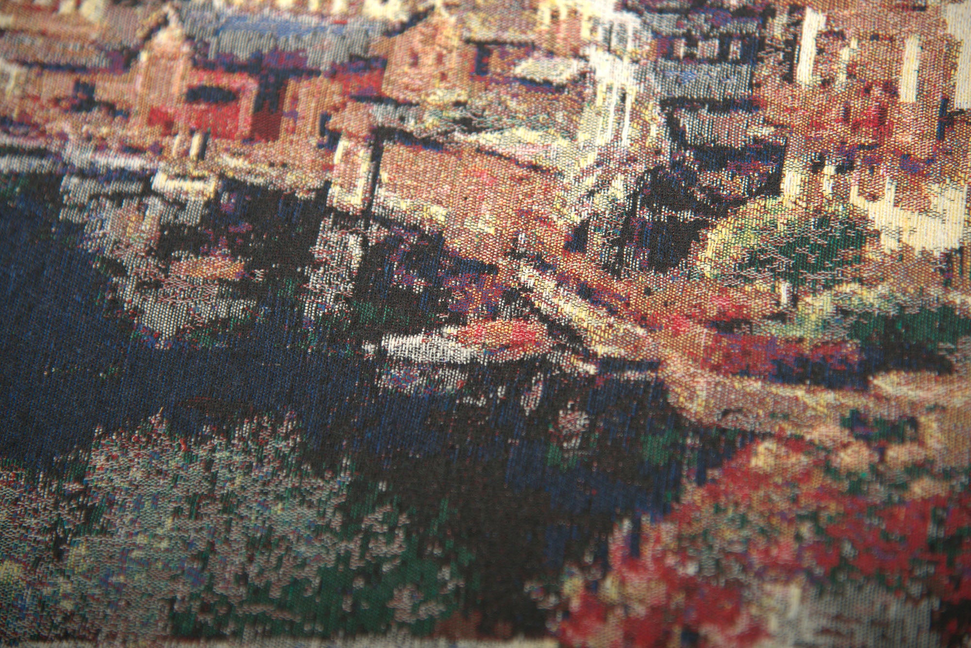 Hallstatt by the Lake Stretched Wall Tapestry