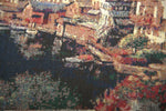 Hallstatt by the Lake Stretched Wall Tapestry