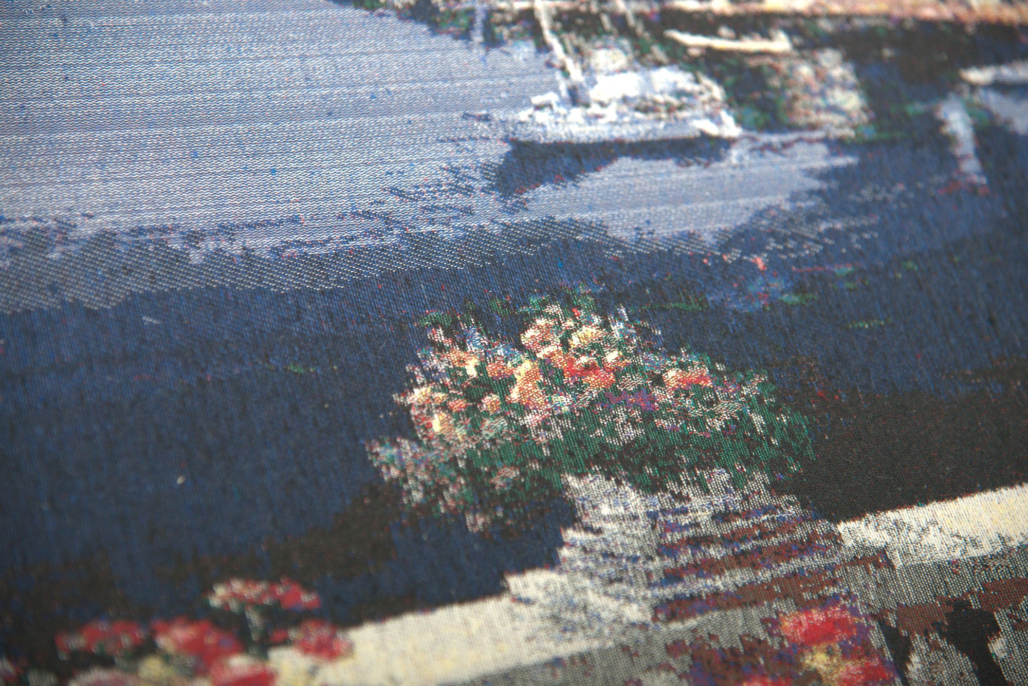 Hallstatt by the Lake Stretched Wall Tapestry