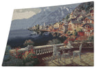 Hallstatt by the Lake Stretched Wall Tapestry