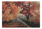 Blues of Falling Stretched Wall Tapestry