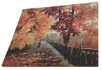 Blues of Falling Stretched Wall Tapestry