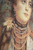 Russian Beauty in Summer Garland Stretched Wall Tapestry