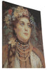 Russian Beauty in Summer Garland Stretched Wall Tapestry