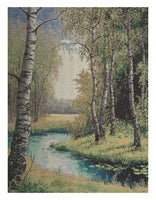 Brook between the Trees Stretched Wall Tapestry by Claude Monet