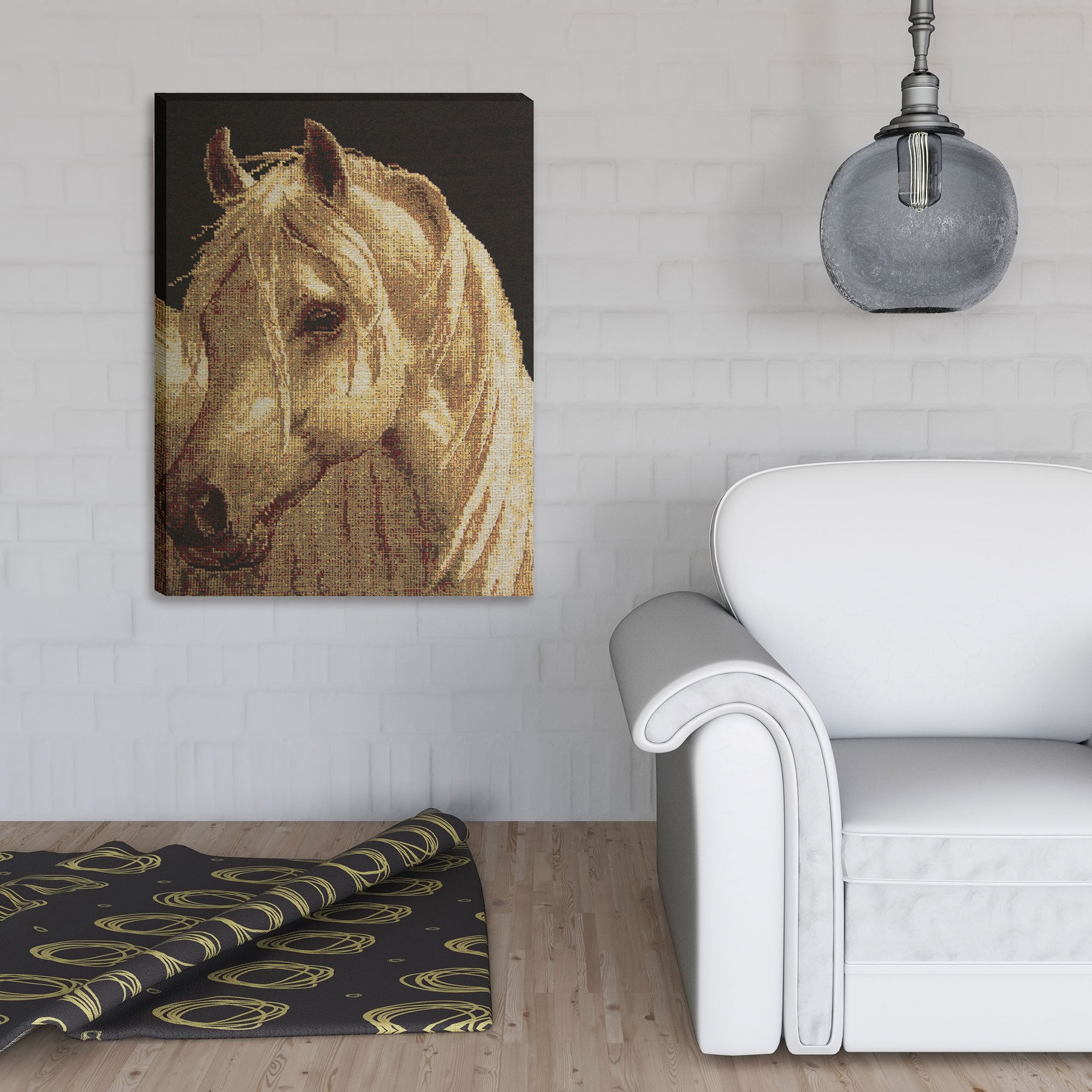 Wild Horse Stretched Wall Tapestry