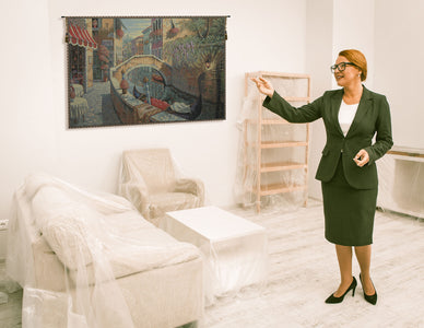 Venezia Romantica Italian Tapestry Wall Hanging