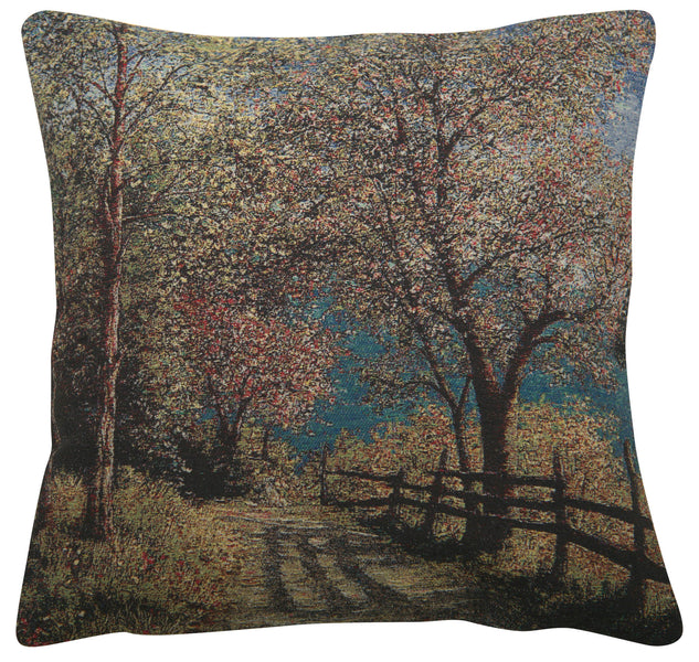 Scenic Path Decorative Pillow Cushion Cover