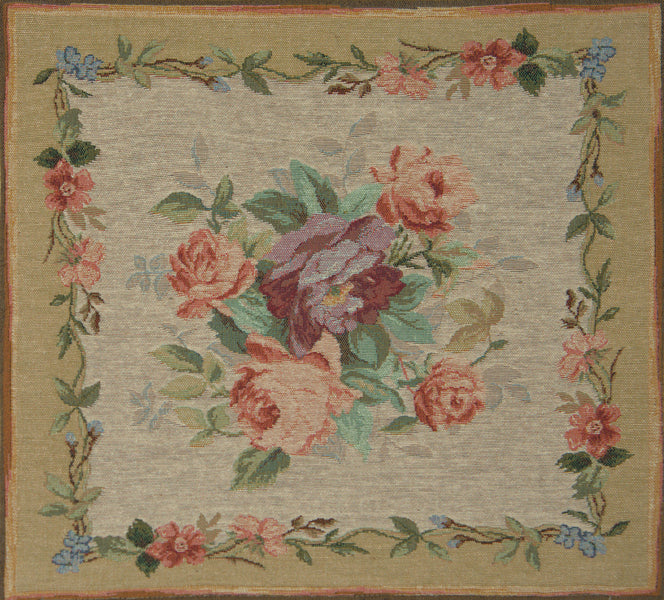 Amboise Floral Medallion French Tapestry Cushion