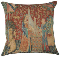 The Hearing I Large French Tapestry Cushion