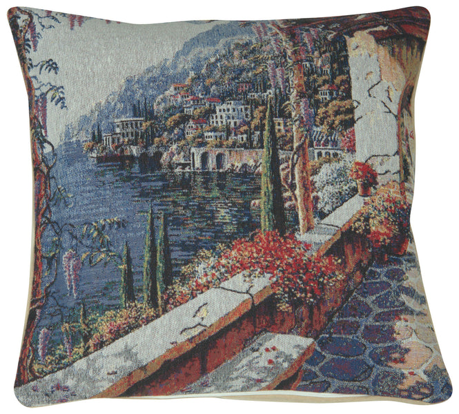 Lake Como Terrace II Decorative Pillow Cushion Cover