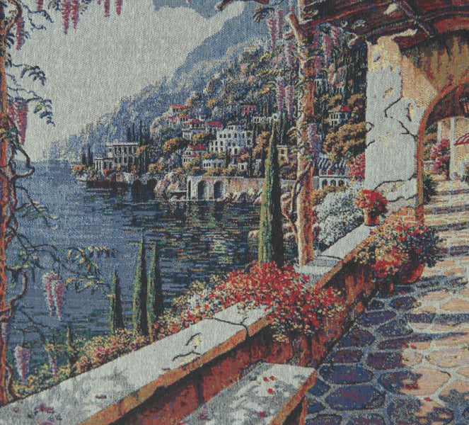 Lake Como Terrace II Decorative Pillow Cushion Cover