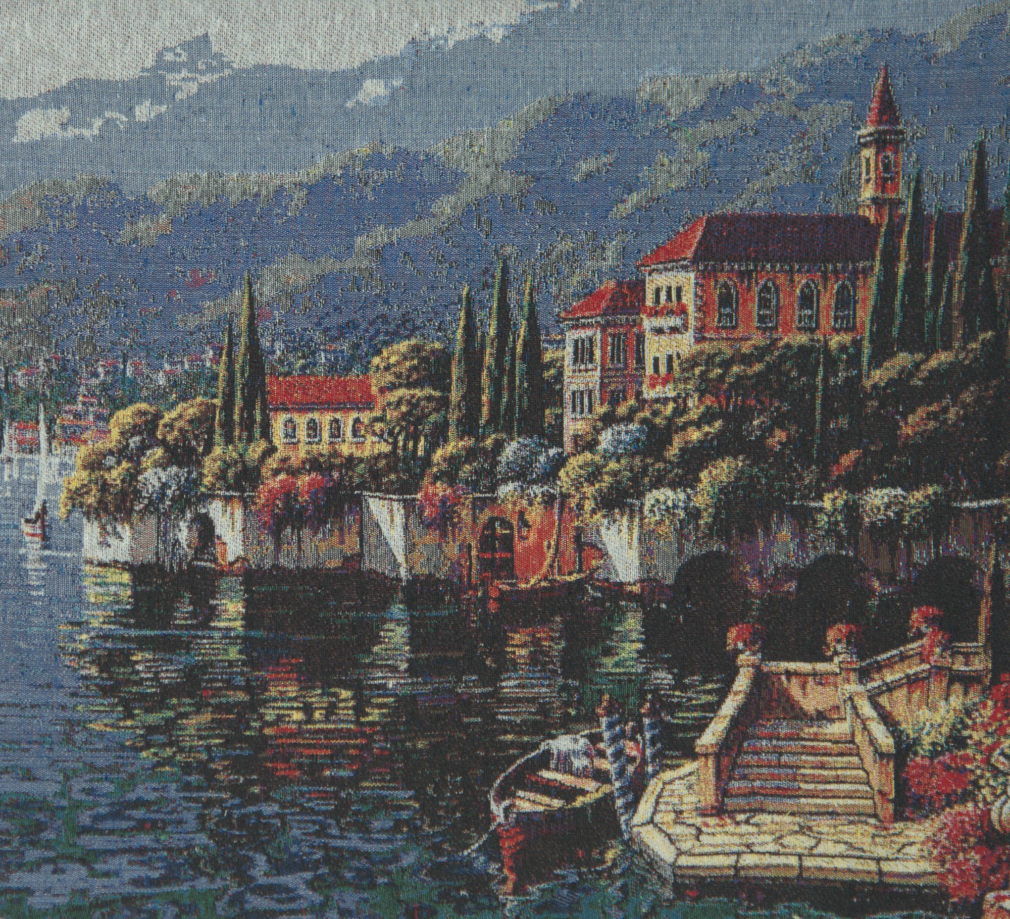 Shores of Lake Como II Decorative Pillow Cushion Cover