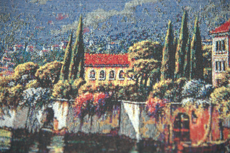 Shores of Lake Como II Decorative Pillow Cushion Cover