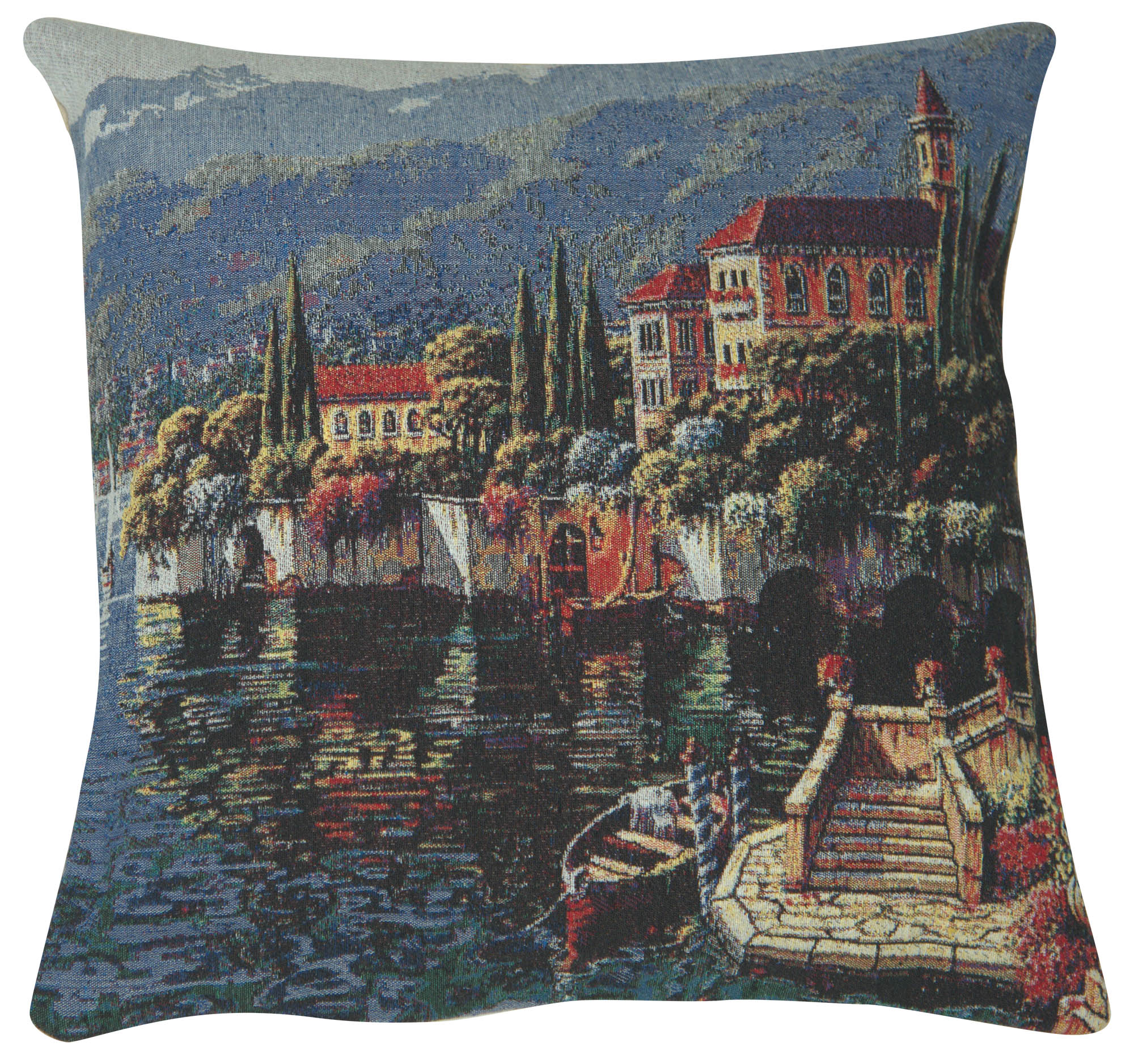 Shores of Lake Como II Decorative Pillow Cushion Cover