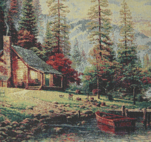 Lakeside Cabin Retreat Decorative Pillow Cushion Cover