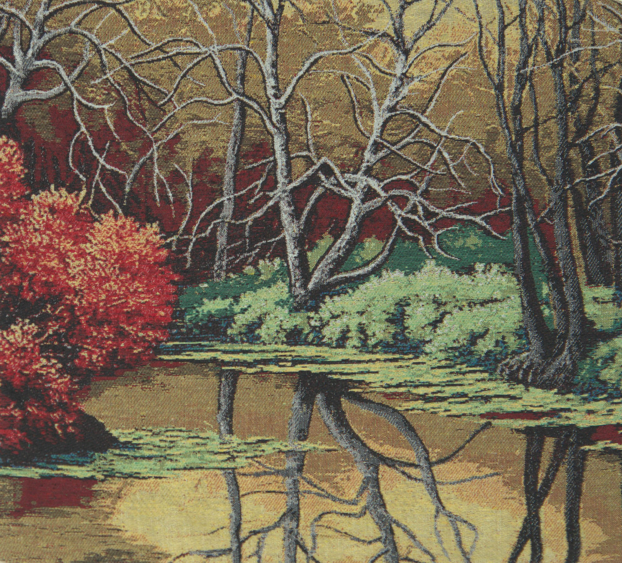 Autumn Pond Reflections Decorative Pillow Cushion Cover