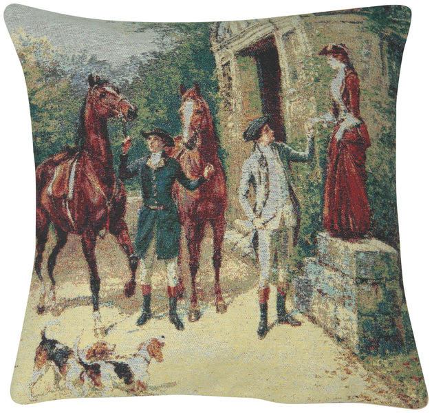 English Riders Decorative Pillow Cushion Cover