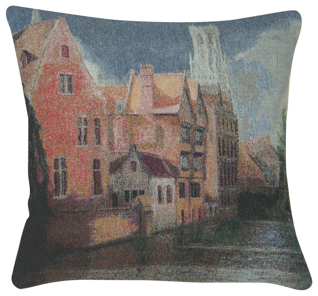 Scenic Village Decorative Pillow Cushion Cover