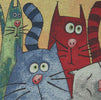 Cartoon Cats Decorative Pillow Cushion Cover