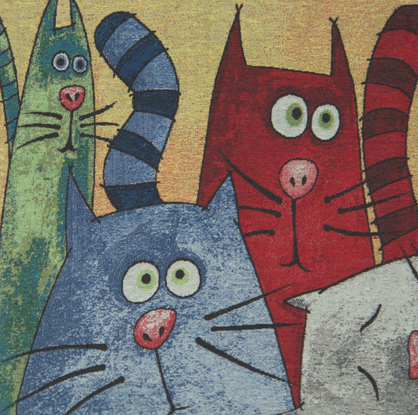 Cartoon Cats Decorative Pillow Cushion Cover
