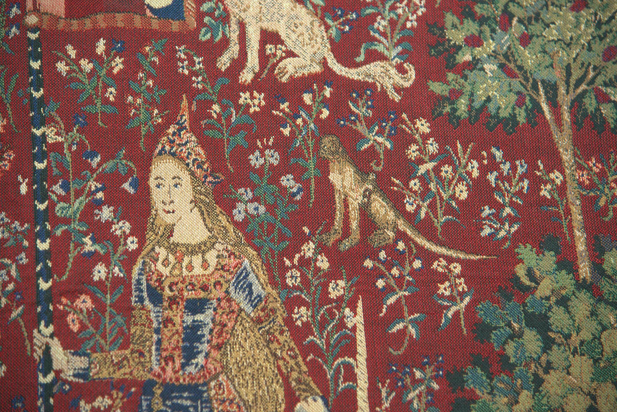 Lady and the Unicorn Serial Panoramic Belgian Tapestry