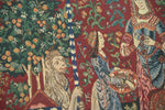 Lady and the Unicorn Serial Panoramic Belgian Tapestry