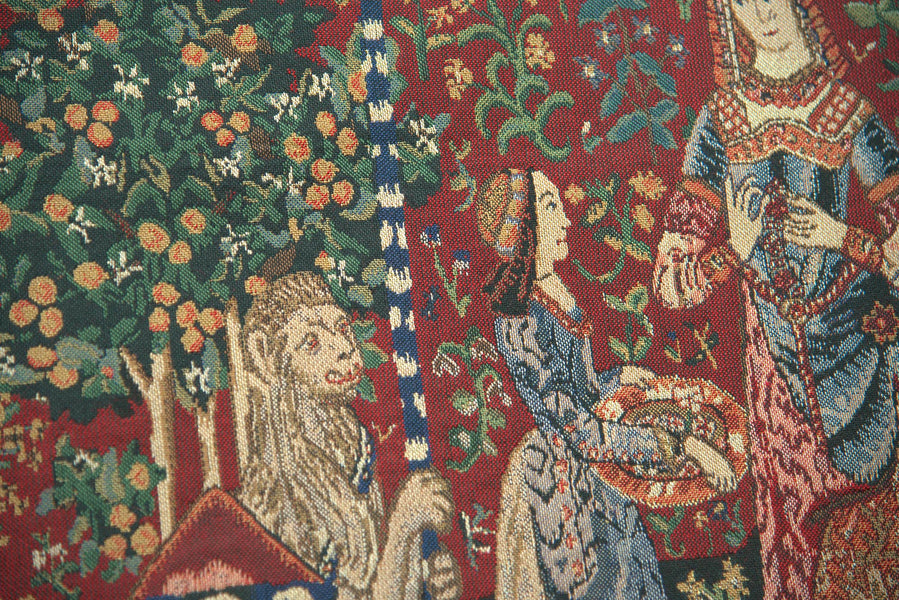 Lady and the Unicorn Serial Panoramic Belgian Tapestry