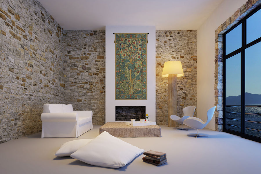 Woodpecker William Morris European Tapestry