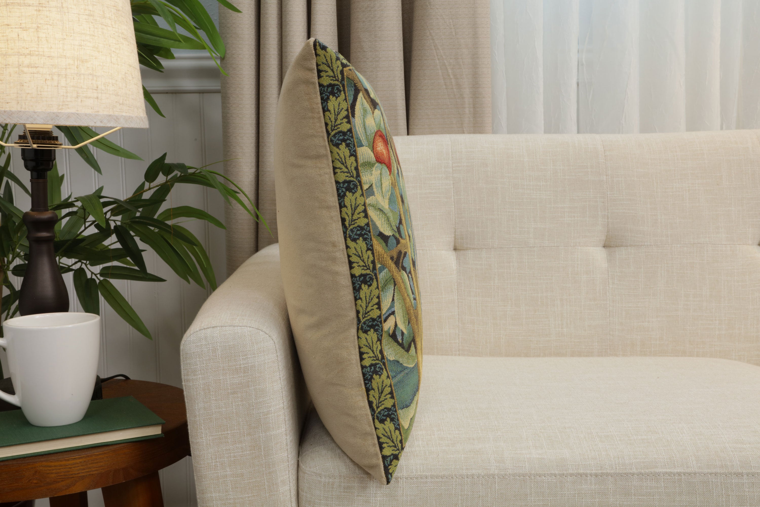 Woodpecker Right by William Morris European Cushion Cover