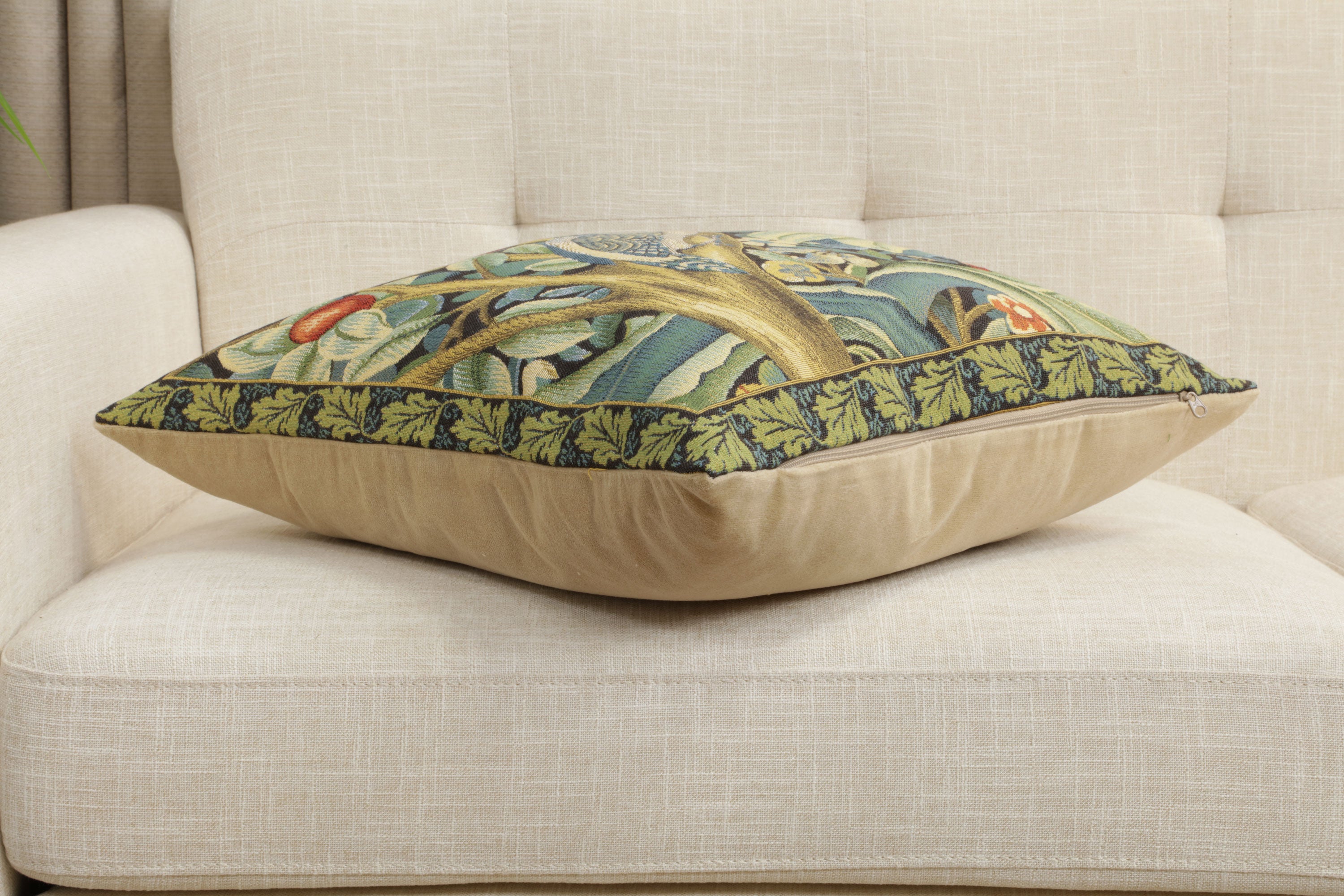 Woodpecker Right by William Morris European Cushion Cover