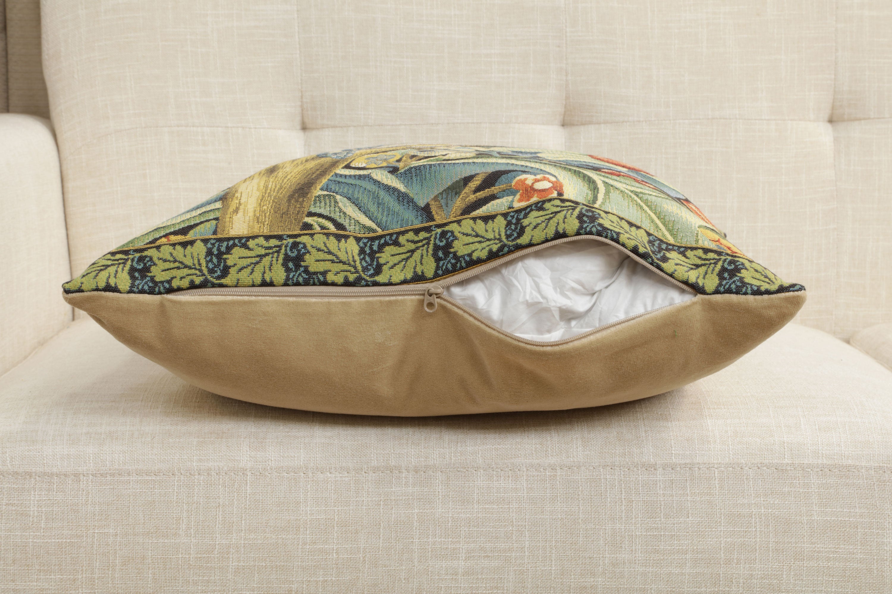 Woodpecker Right by William Morris European Cushion Cover