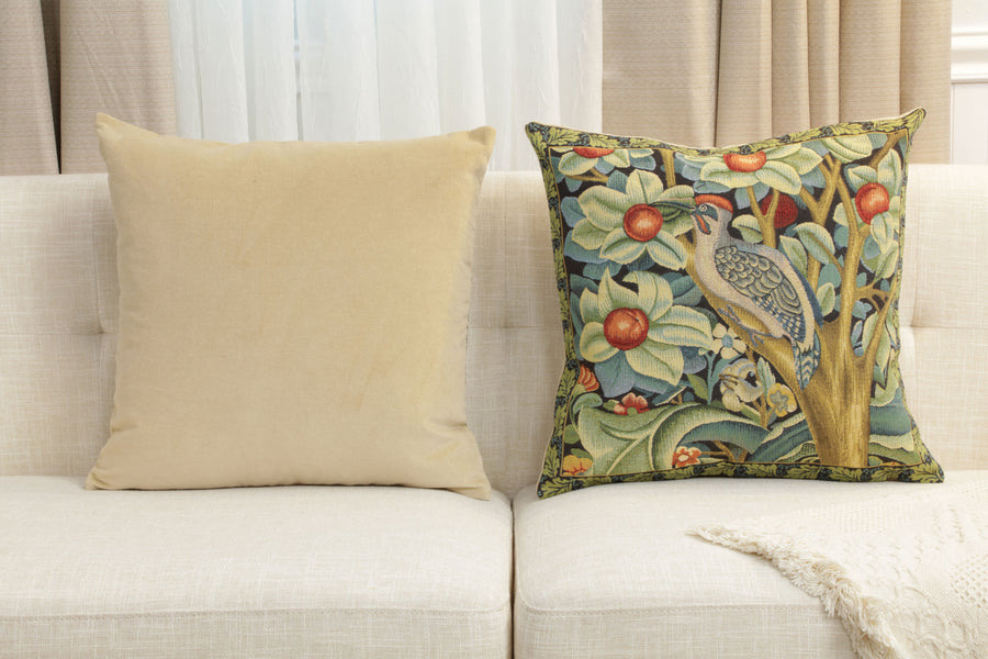 Woodpecker Left by William Morris European Cushion Cover