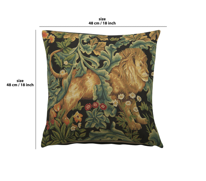 Lion by William Morris European Cushion Cover