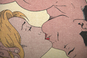 Graphic Novel Kiss Decorative Pillow Cushion Cover