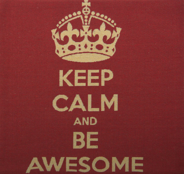 Keep Calm and Be Awesome Decorative Pillow Cushion Cover