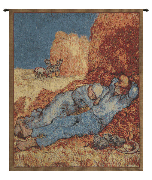 Repose of the Farmer Mini Belgian Tapestry