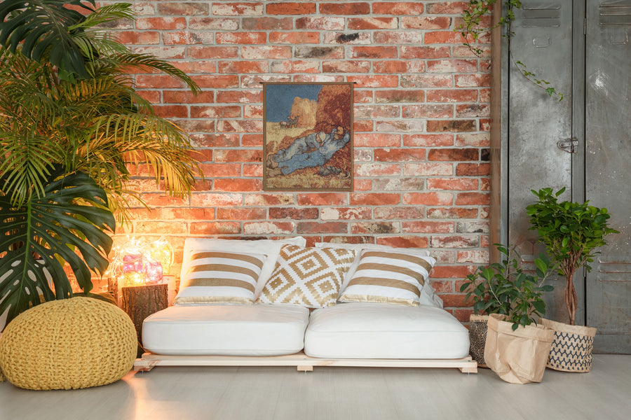 Repose of the Farmer Mini Belgian Tapestry