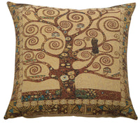 Tree of Life B by Klimt European Cushion Cover by Gustav Klimt