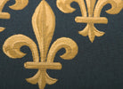 Fleur de Lys III Blue European Cushion Cover